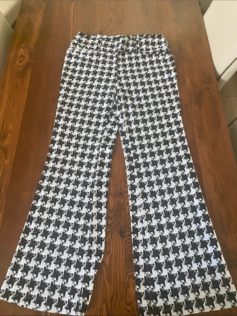 New York & Company Black and White Houndstooth Kids Leggings